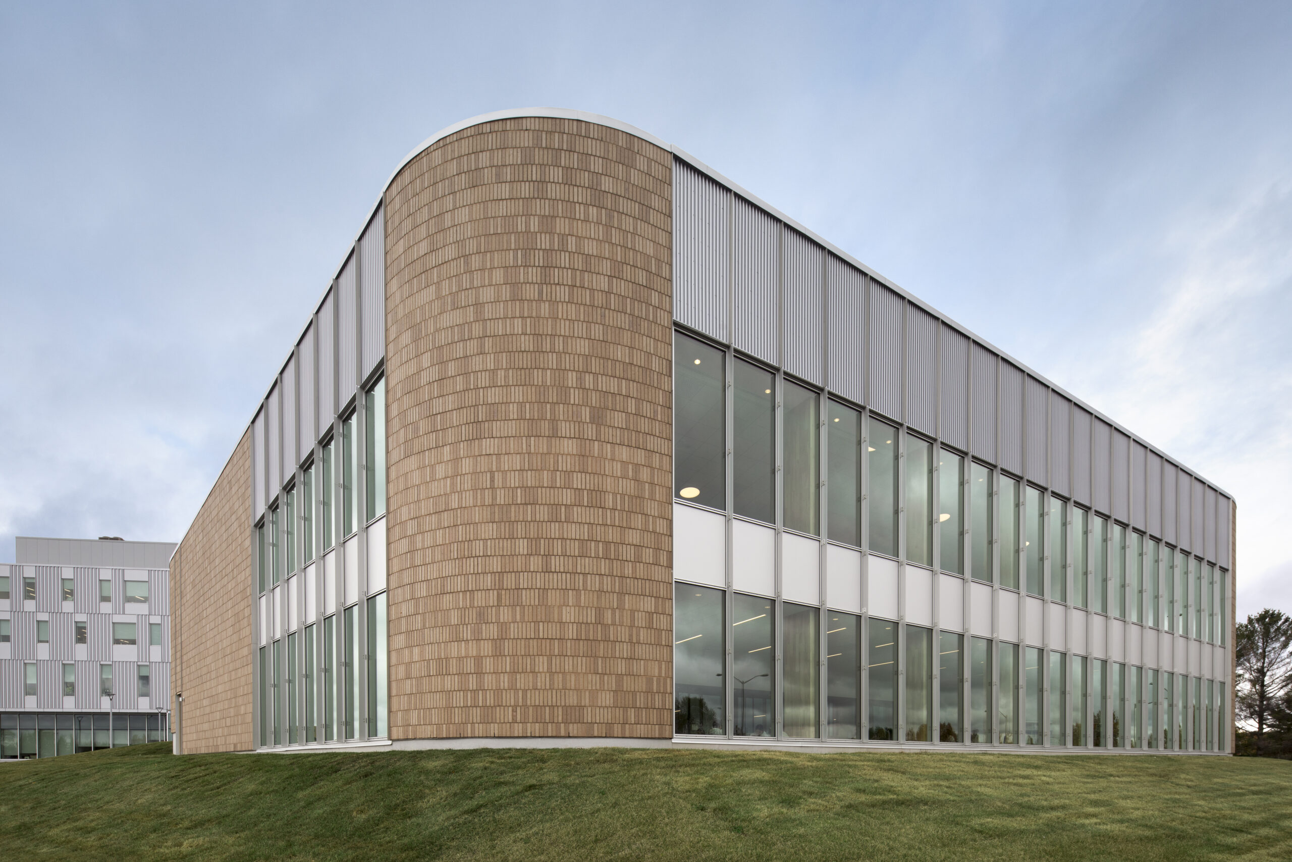 Carrefour du Savoir de l'Université de Sherbrooke - Vue en coin - Projet d'architecture