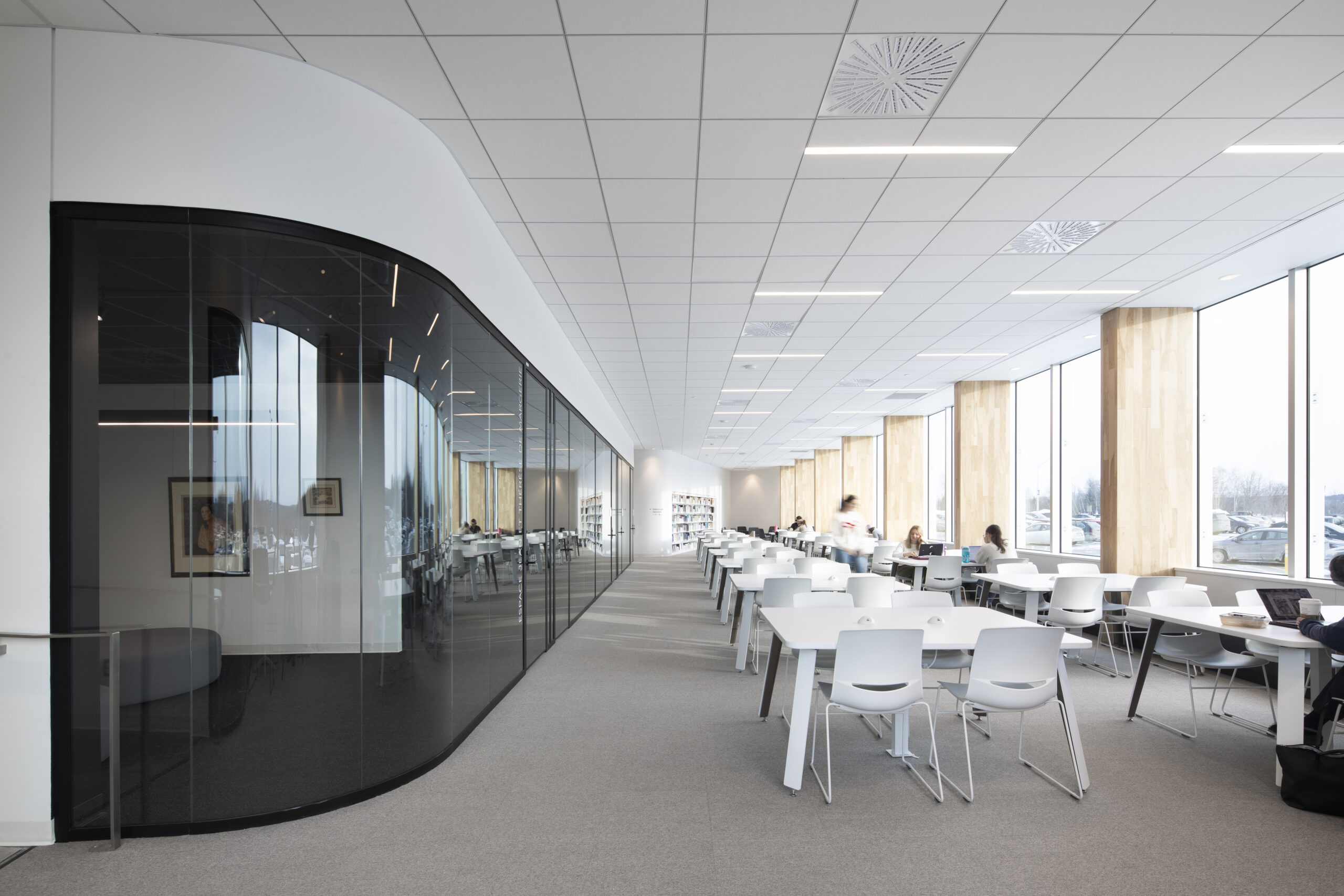 Carrefour du Savoir de l'Université de Sherbrooke - Salle de lecture - Projet d'architecture