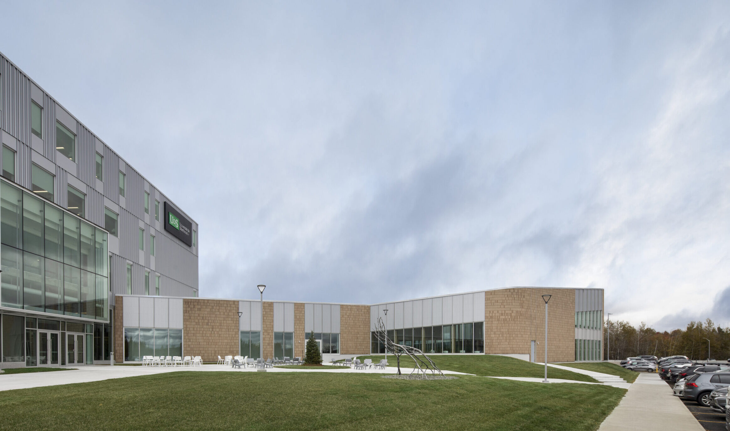 Carrefour du Savoir de l'Université de Sherbrooke - Vue d'ensemble du pavillon - Projet d'architecture